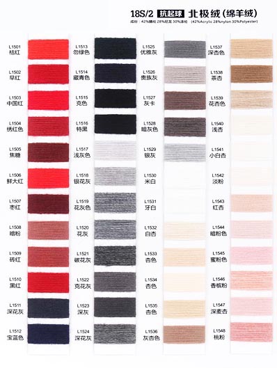 Terciopelo Ártico 2 / 18S (Cachemira) 42% Acrílico 28% Nailon 30% Poliéster