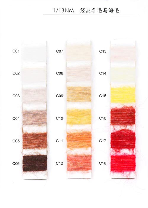 1/13NM 15% Mohair Enfant 25% Laine 30% Acrylique 30% Nylon