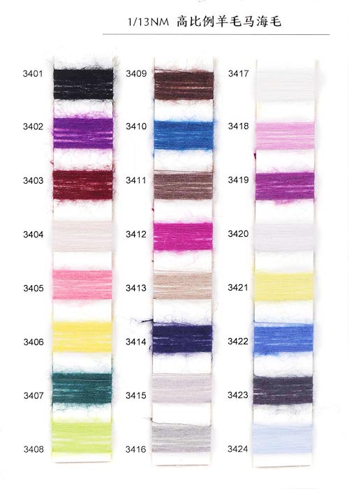 1/13NM 32% بچے Mohair 28% MohairWool 40% نایلان 